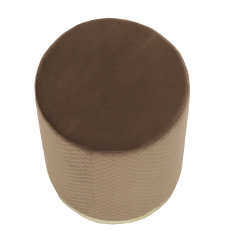 Taburet, catifea Velvet maro/vopsea aurie, BARICA