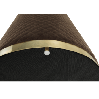 Taburet, catifea Velvet maro/vopsea aurie, BARICA