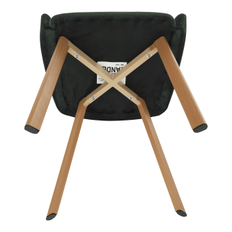 Scaun dining, smarald/fag, TANDEL