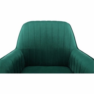 Fotoliu balansoar, catifea Velvet verde, TARAM