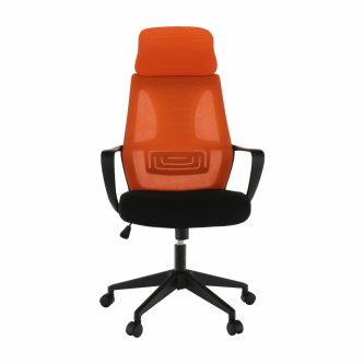 Fotoliu de birou, negru /orange TAXIS