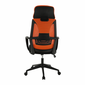 Fotoliu de birou, negru /orange TAXIS