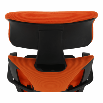 Fotoliu de birou, negru /orange TAXIS