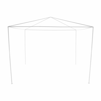 Cort de grădină pentru party, alb, 3x3 m, TEKNO TYP 1