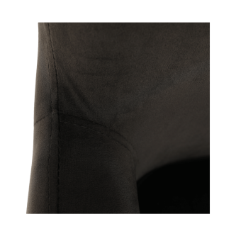 Fotoliu de design, catifea Velvet gri maroniu TAUPE, TENAL