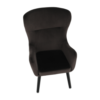 Fotoliu de design, catifea Velvet gri maroniu TAUPE, TENAL
