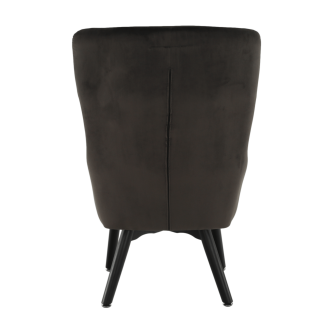 Fotoliu de design, catifea Velvet gri maroniu TAUPE, TENAL