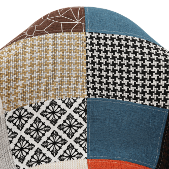 Scaun, ţesătură patchwork/fag, TOBO 3  NEW