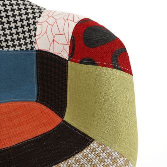 Scaun, ţesătură patchwork/fag, TOBO 3  NEW