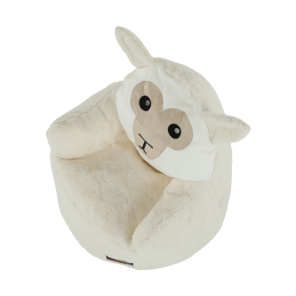 Fotoliu tip sac, material textil alb/smântână, BABY TIPUL 3