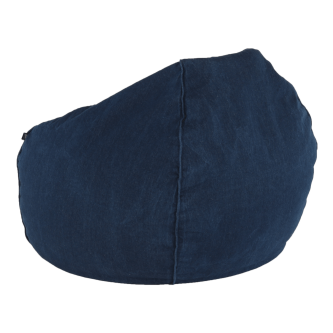Fotoliu tip sac, material textil jeans, LAMIO