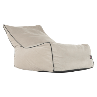 Fotoliu tip sac, material textil bej, SIRAK