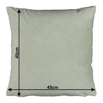 Pernă, material textil de catifea verde deschis, 45x45, ALITA TIPUL 14