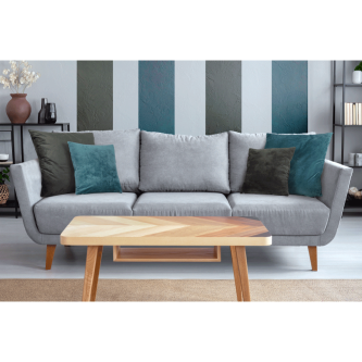 Pernă, material textil de catifea verde închis, 45x45, ALITA TIPUL 11