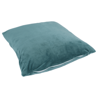 Pernă, material textil de catifea petrol, 60x60, OLAJA TIPUL 5