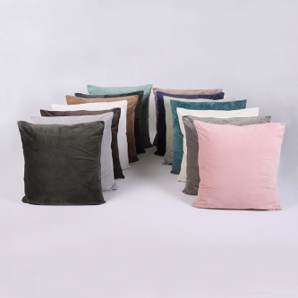 Pernă, material textil de catifea albastru închis, 60x60, OLAJA TIPUL 6