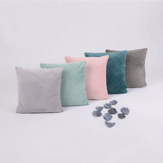 Pernă, material textil de catifea petrol, 60x60, OLAJA TIPUL 5