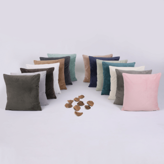 Pernă, material textil de catifea petrol, 45x45, ALITA TIPUL 5