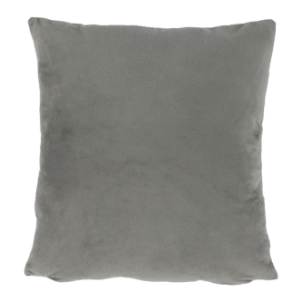 Pernă, material textil de catifea gri-maro Taupe, 45x45, ALITA TIPUL 3