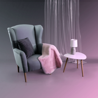 Pernă, material textil de catifea gri închis, 45x45, ALITA TIPUL 8