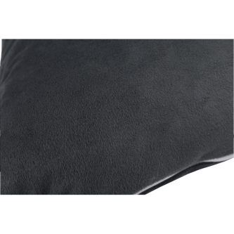 Pernă, material textil de catifea gri închis, 45x45, ALITA TIPUL 8