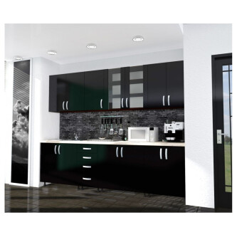Bucatarie Zebra 2.6 metri PAL negru