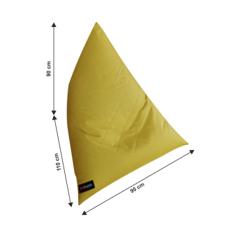 Fotoliu tip sac, material textil muştar, VETOK