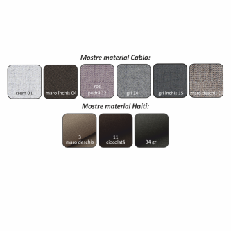 Colţar extensibil, material textil gri-negru, stânga, LAUREL