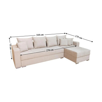 Colțar Extensibil „Claudia XXL Bonell”