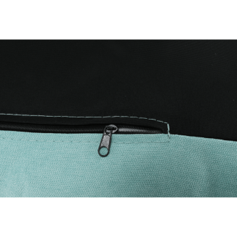 Scaun cu suport pt. picioare, mentol / natural, ZANDER