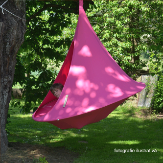 Scaun balansoar suspendabil, roşu, KLORIN KLASIK CACOON HAMMOCK
