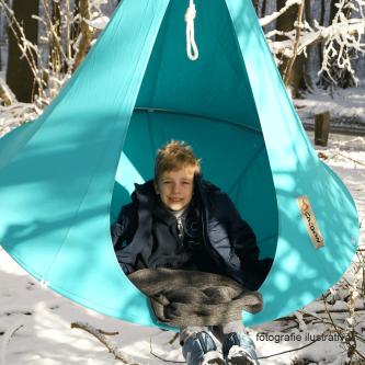 Scaun balansoar suspendabil, roşu, KLORIN KLASIK CACOON HAMMOCK