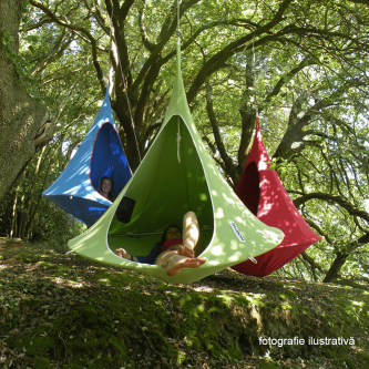 Scaun balansoar suspendabil, roşu, KLORIN KLASIK CACOON HAMMOCK