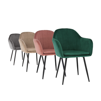 Fotoliu de design, catifea Velvet roz maroniu, ZIRKON
