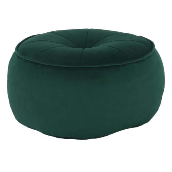 Taburet, ţesătură smarald, KEREM