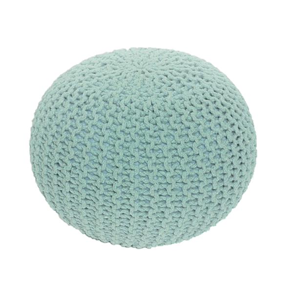 Taburet împletit, bumbac mentă, GOBI TYP 2