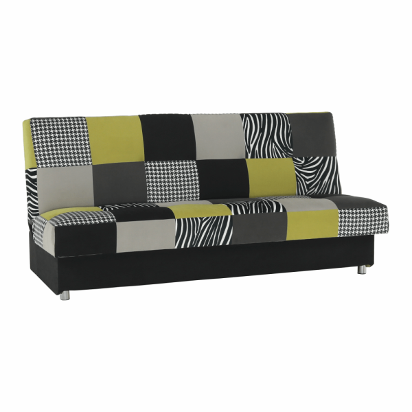 Colţar, textil verde gălbui/gri/negru, ALABAMA