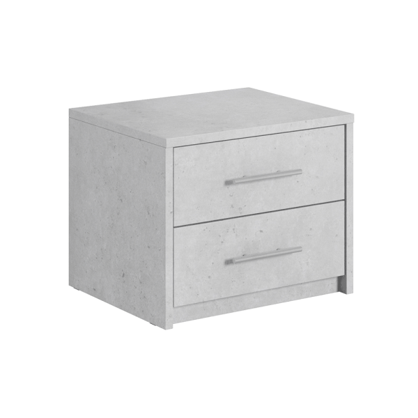 Noptieră, margini ABS, gri carbon, ALDEN