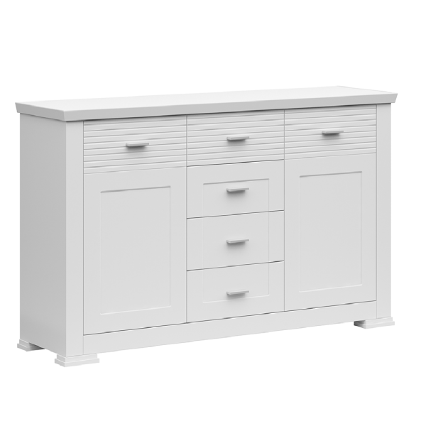 Comodă, albă, ARYAN 2D4S