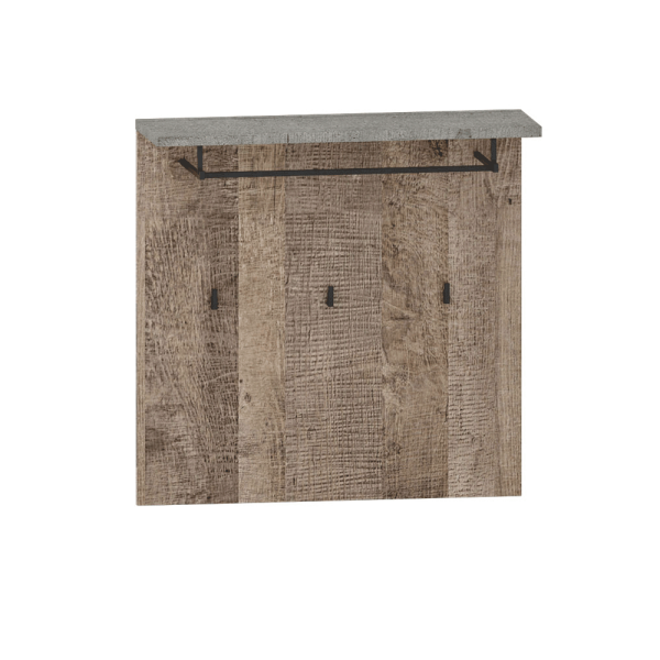 Panou de cuier, stejar nisipiu / gri, BARIA 80