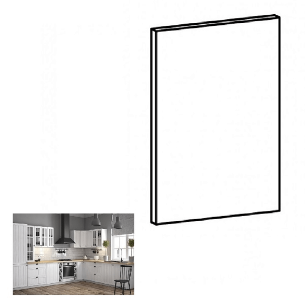 Uşă pentru maşină de spălat vase, pin Andersen, 44,6x57, PROVENCE