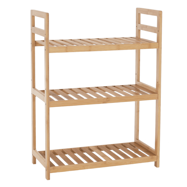 Raft cu 3 poliţe, bambus natural, FIORE TIP 1