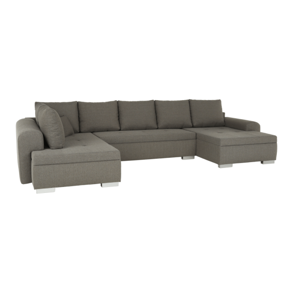 Colţar în formă de U, gri maro, FRANKFURT NEW