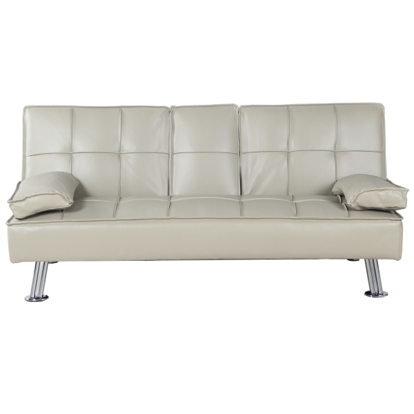 Colţar extensibil, piele eco bej, GOLDIA NEW