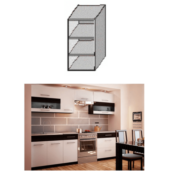 Dulapul de sus cu poliţe, venge, JURA NEW B GO-20