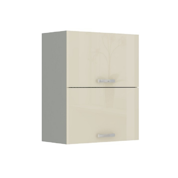 Dulap superior, crem extra lucios, PRADO 60 GU-72