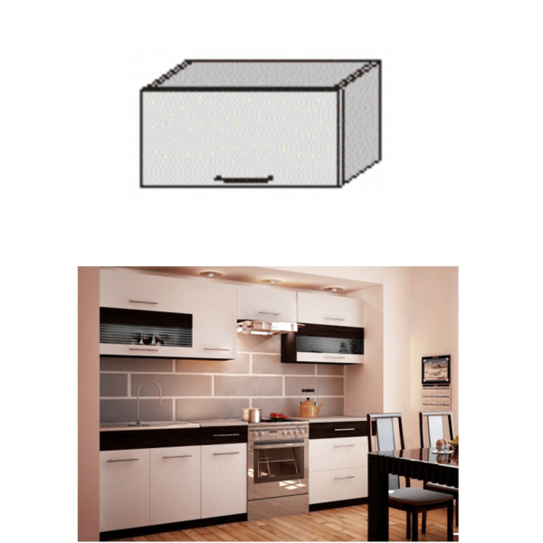 Dulapul de sus, alb/venge, JURA NEW B OG-60