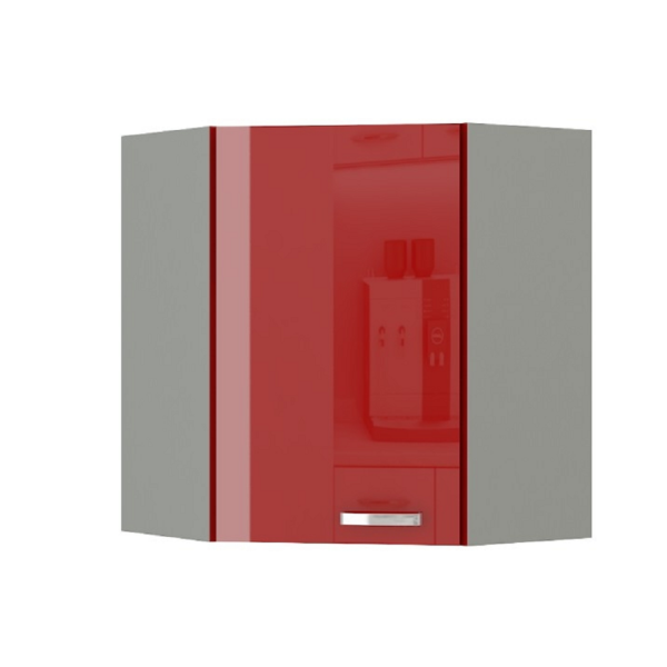 Dulap superior, roşu extra lucios, PRADO 60/60 N G-72