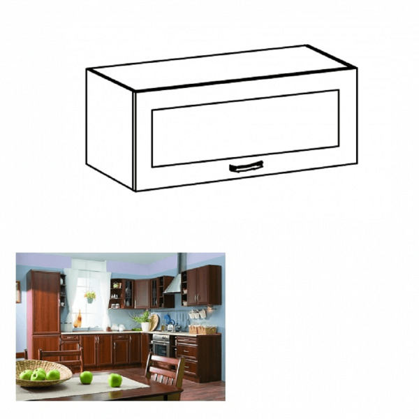 Dulap superior G80KS cu geam, nuc Milano, SICILIA