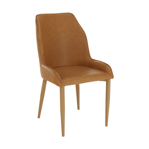 Scaun bucătărie, maro camel/fag, IMPERIA